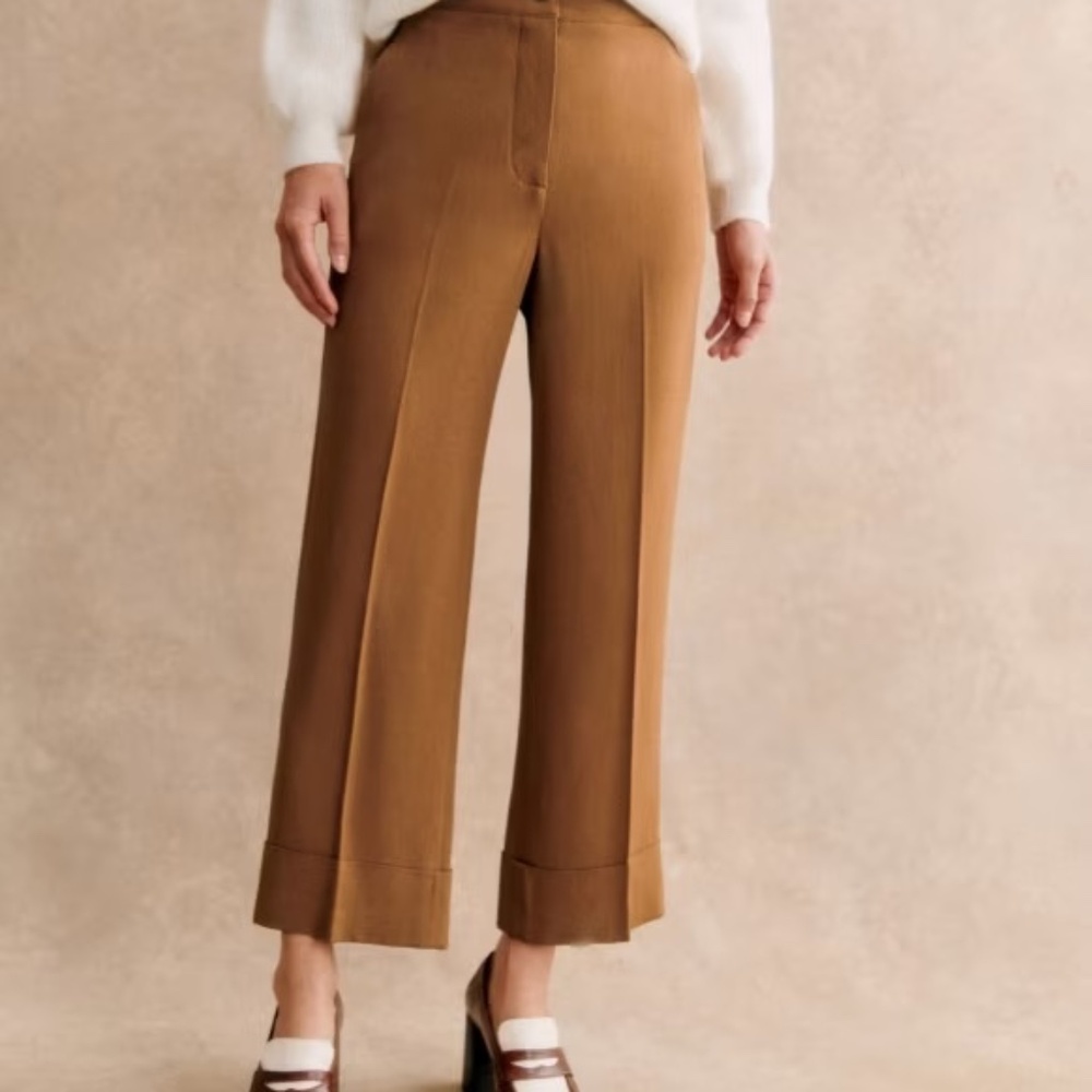 NEW Sezane NWT Damon Trousers Camel